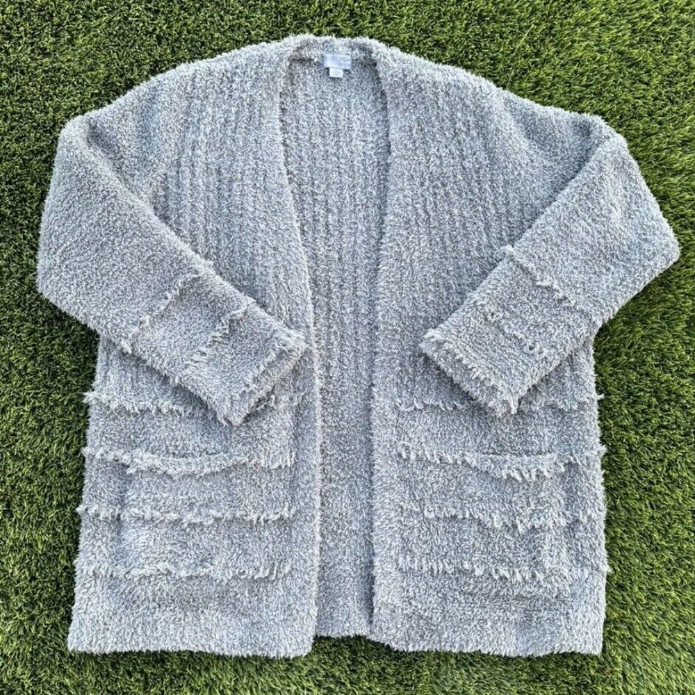 Barefoot Dreams Cozy Chic Boardwalk Cardigan Size Large Open Front